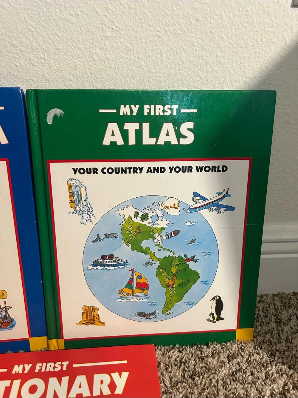 My First Encyclopedia, Atlas & Dictionary Kids Book Set